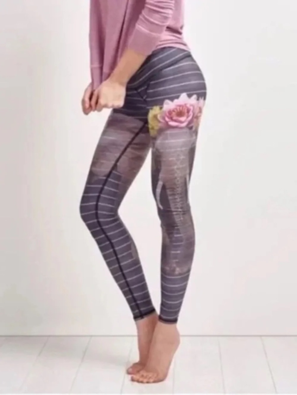 Teeki Love The Elephant Hot Pants Leggings Yoga Limited Edition Size Small